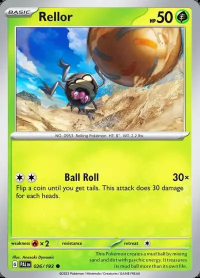 Rellor 26/193 Paldea Evolved Pokemon card