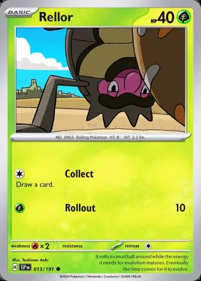 Rellor 13/191 Surging Sparks Pokemon card