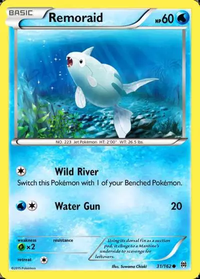 Remoraid 31/162 BREAKthrough Pokemon card
