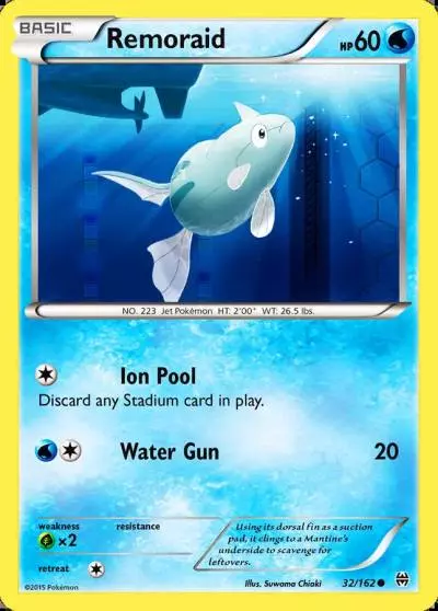 Remoraid 32/162 BREAKthrough Pokemon card