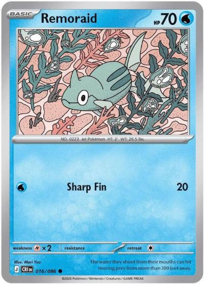 Remoraid 16/86 Chaos Rising Pokemon card