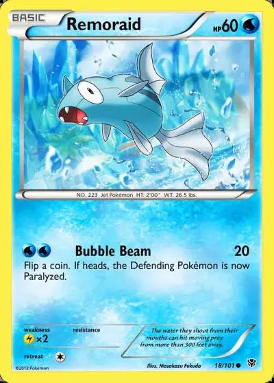 Remoraid 18/101 Plasma Blast Pokemon card