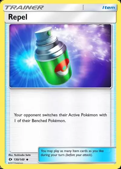 Repel 130/149 Sun & Moon Pokemon card
