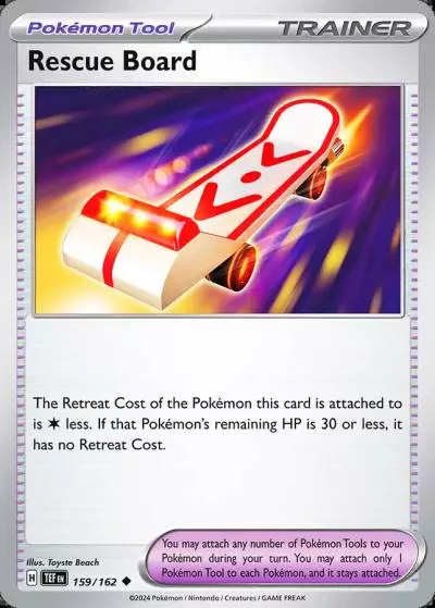 Rescue Board 159/162 Temporal Forces Pokemon card