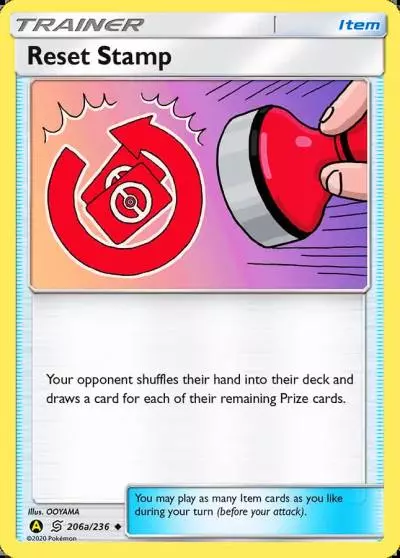 Reset Stamp 206a/236 Unified Minds Pokemon card