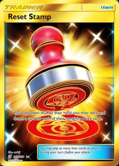 Reset Stamp 253/236 Unified Minds Pokemon card