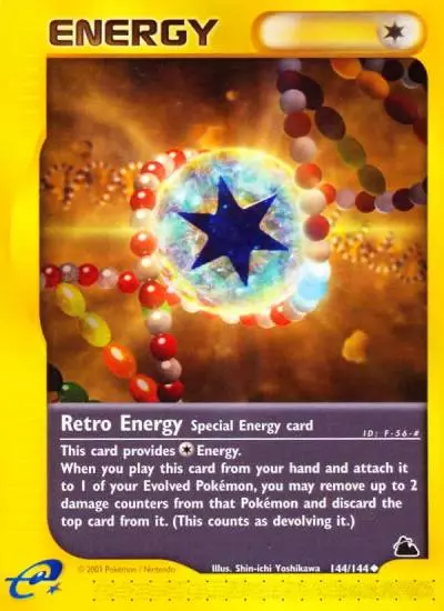 Retro Energy 144/144 Skyridge Pokemon card