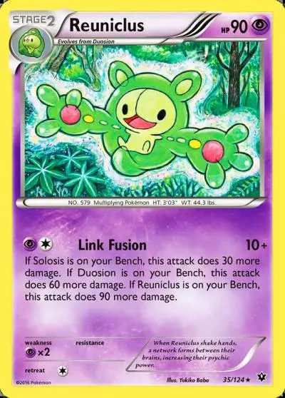 Reuniclus 35/124 Fates Collide Pokemon card