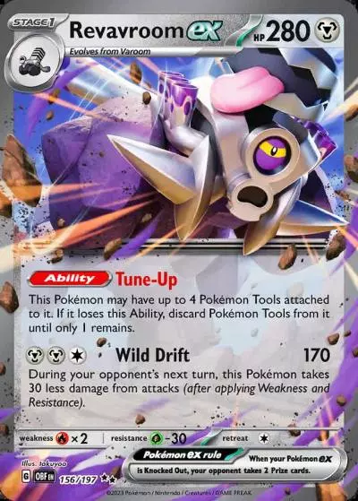 Revavroom ex 156/197 Obsidian Flames Pokemon card
