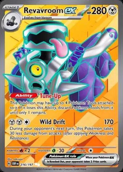 Revavroom ex 216/197 Obsidian Flames Pokemon card