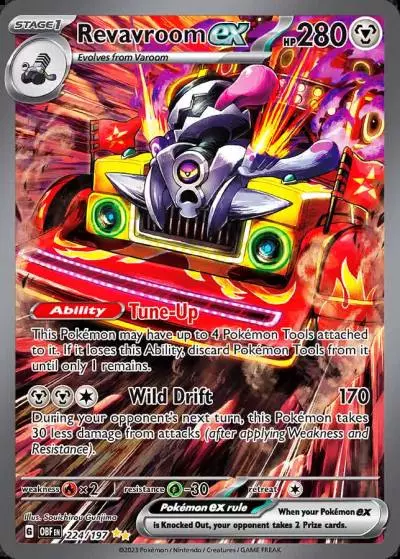 Revavroom ex 224/197 Obsidian Flames Pokemon card