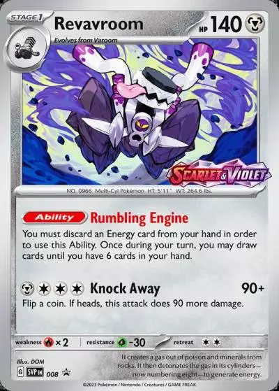 Revavroom 8/165 Scarlet & Violet Black Star Promos Pokemon card