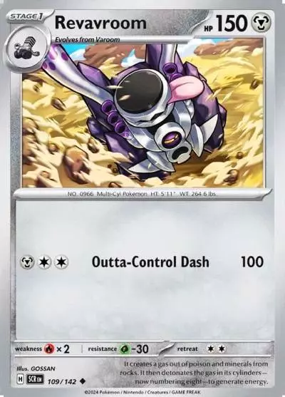 Revavroom 109/142 Stellar Crown Pokemon card