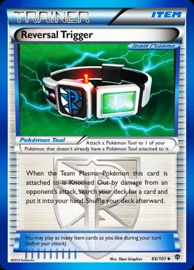 Reversal Trigger 86/101 Plasma Blast Pokemon card