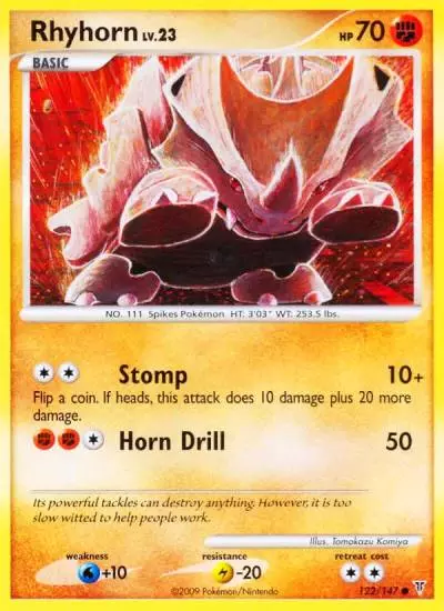 Rhyhorn 122/147 Supreme Victors Pokemon card