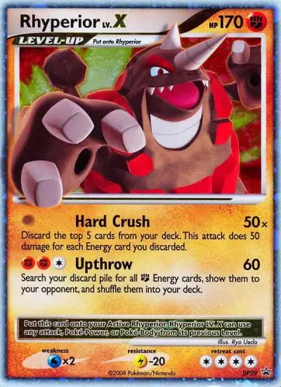 Rhyperior LV.X DP29/56 DP Black Star Promos Pokemon card
