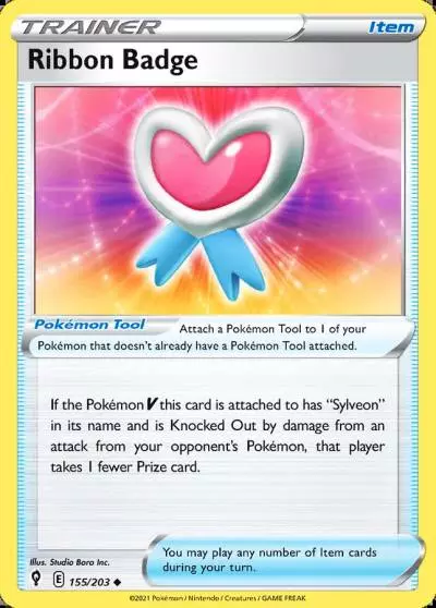 Ribbon Badge 155/203 Evolving Skies Pokemon card