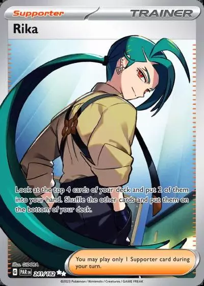 Rika 241/182 Paradox Rift Pokemon card