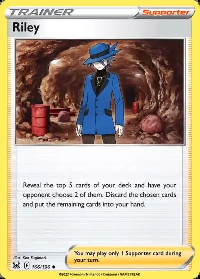 Riley 166/196 Lost Origin Pokemon card