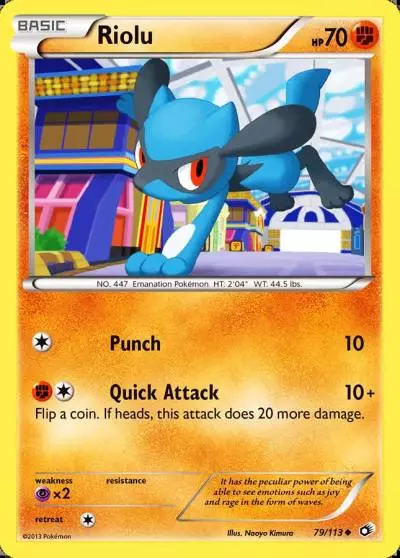 Riolu 79/113 Legendary Treasures Pokemon card