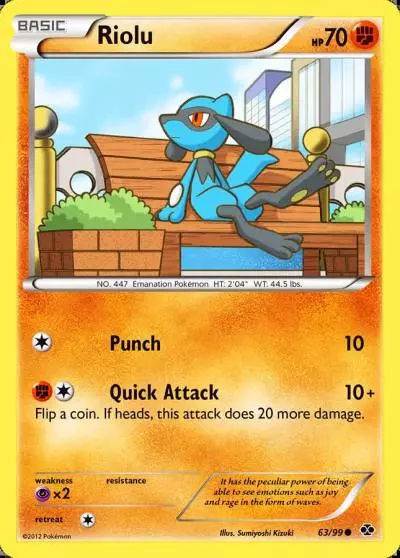Riolu 63/99 Next Destinies Pokemon card