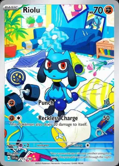 Riolu 215/198 Scarlet & Violet Pokemon card