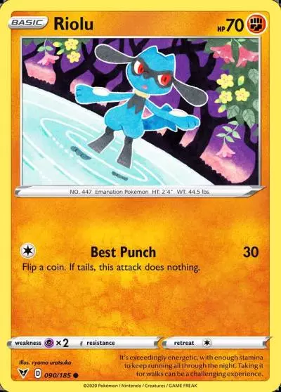 Riolu 90/185 Vivid Voltage Pokemon card