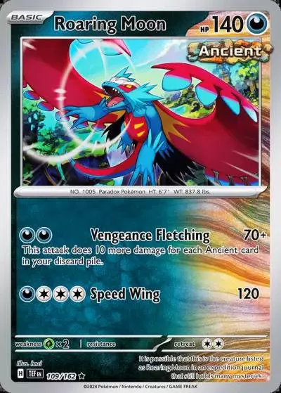 Roaring Moon 109/162 Temporal Forces Pokemon card