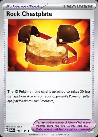 Rock Chestplate 192/198 Scarlet & Violet Pokemon card