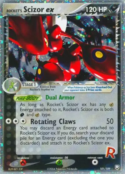 Rocket's Scizor ex 101/109 Team Rocket Returns Pokemon card