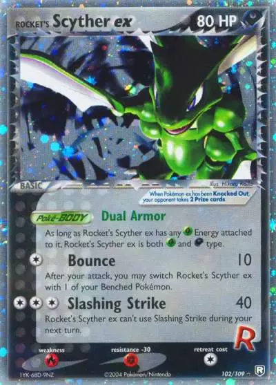 Rocket's Scyther ex 102/109 Team Rocket Returns Pokemon card