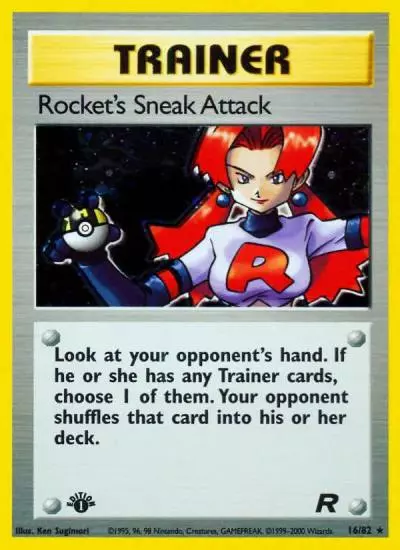 Rocket's Sneak Attack 16/82 Team Rocket Pokemon card