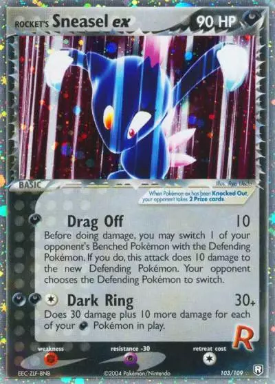 Rocket's Sneasel ex 103/109 Team Rocket Returns Pokemon card