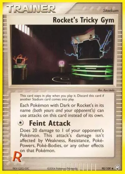 Rocket's Tricky Gym 90/109 Team Rocket Returns Pokemon card