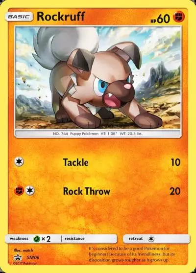 Rockruff SM06/248 SM Black Star Promos Pokemon card