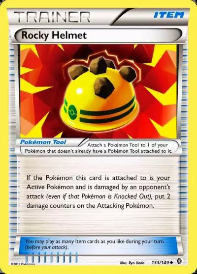Rocky Helmet 133/149 Boundaries Crossed Pokemon card