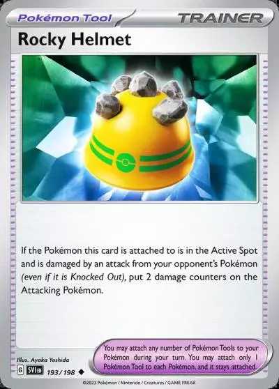 Rocky Helmet 193/198 Scarlet & Violet Pokemon card