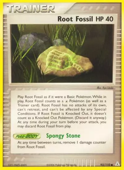 Root Fossil 93/110 Holon Phantoms Pokemon card