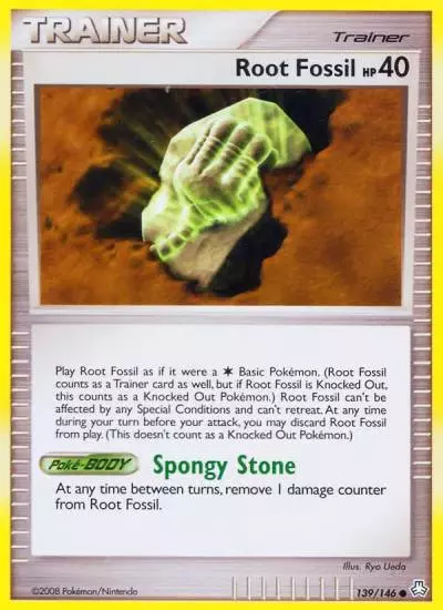 Root Fossil 139/146 Legends Awakened Pokemon card