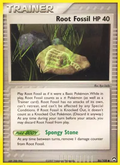 Root Fossil 86/108 Power Keepers Pokemon card