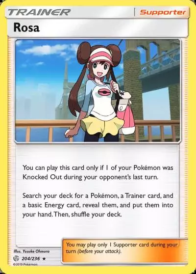 Rosa 204/236 Cosmic Eclipse Pokemon card