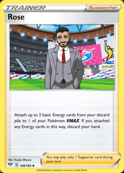 Rose 168/189 Darkness Ablaze Pokemon card