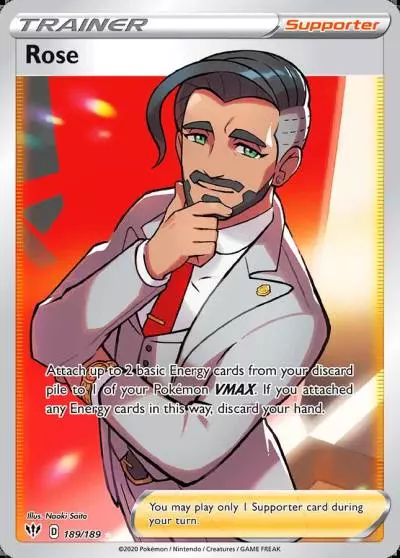Rose 189/189 Darkness Ablaze Pokemon card