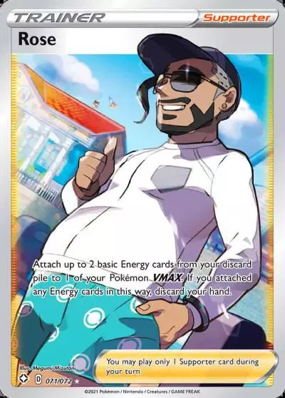 Rose 71/72 Shining Fates Pokemon card