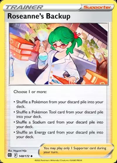 Roseanne's Backup 148/172 Brilliant Stars Pokemon card