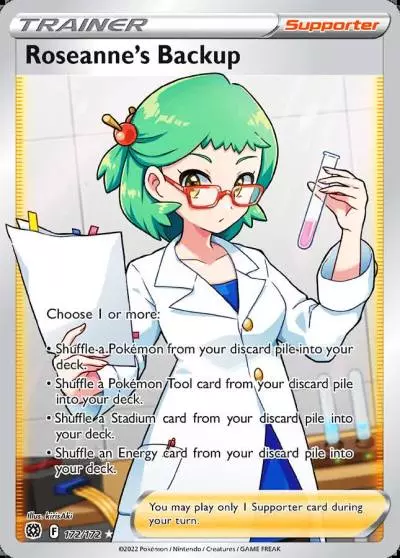 Roseanne's Backup 172/172 Brilliant Stars Pokemon card