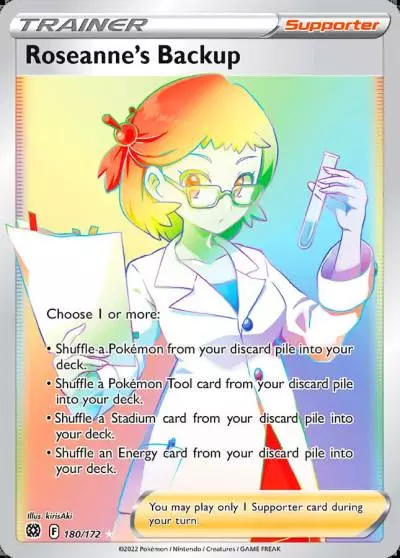 Roseanne's Backup 180/172 Brilliant Stars Pokemon card