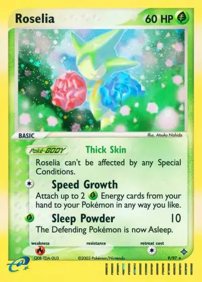 Roselia 9/97 Dragon Pokemon card