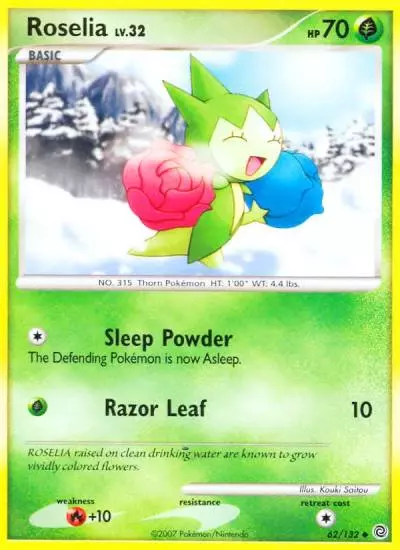 Roselia 62/132 Secret Wonders Pokemon card