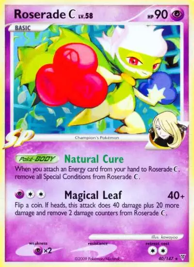 Roserade C 40/147 Supreme Victors Pokemon card